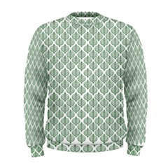 Green Leaf Pattern Men s Sweatshirt