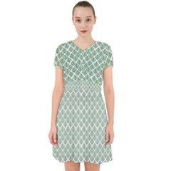 Green Leaf Pattern Adorable In Chiffon Dress