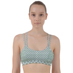 Green Leaf Pattern Line Them Up Sports Bra