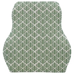 Green Leaf Pattern Car Seat Velour Cushion  by Alisyart
