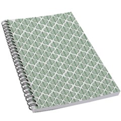 Green Leaf Pattern 5 5  X 8 5  Notebook