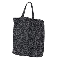 Autumn Leaves Black Giant Grocery Tote