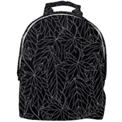 Autumn Leaves Black Mini Full Print Backpack