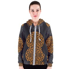 Background Design Pattern Tile Women s Zipper Hoodie by Mariart