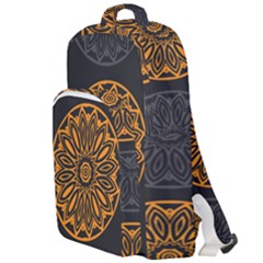 Background Design Pattern Tile Double Compartment Backpack