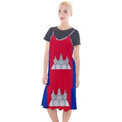 Vertical Display Of National Flag Of Cambodia Camis Fishtail Dress by abbeyz71