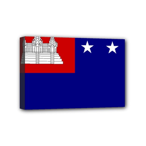 Flag Of The Khmer Republic, 1970-1975 Mini Canvas 6  X 4  (stretched)