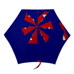 Flag Of The Khmer Republic, 1970-1975 Mini Folding Umbrellas by abbeyz71