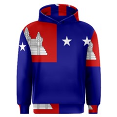 Flag Of The Khmer Republic, 1970-1975 Men s Overhead Hoodie by abbeyz71