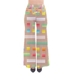 Abstract Background Colorful So Vintage Palazzo Pants