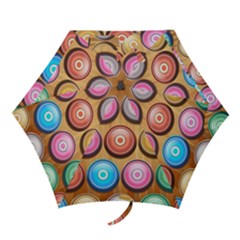 Background Colorful Abstract Brown Mini Folding Umbrellas