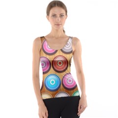 Background Colorful Abstract Brown Tank Top