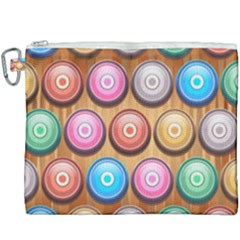 Background Colorful Abstract Brown Canvas Cosmetic Bag (xxxl) by HermanTelo