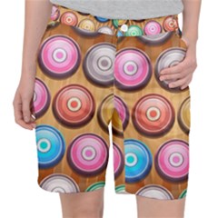 Background Colorful Abstract Brown Pocket Shorts by HermanTelo
