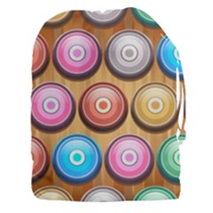 Background Colorful Abstract Brown Drawstring Pouch (xxxl) by HermanTelo