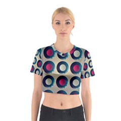 Background Colorful Abstract Cotton Crop Top