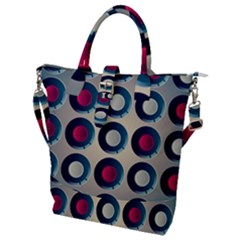 Background Colorful Abstract Buckle Top Tote Bag by HermanTelo