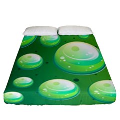 Background Colorful Abstract Circle Fitted Sheet (queen Size)