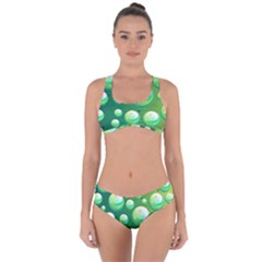 Background Colorful Abstract Circle Criss Cross Bikini Set by HermanTelo