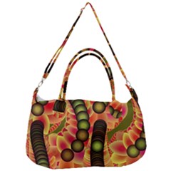 Abstract Background Digital Green Removal Strap Handbag by HermanTelo