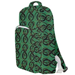 Abstract Pattern Graphic Lines Double Compartment Backpack