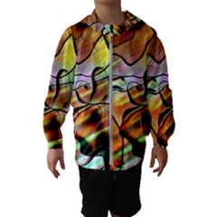 Abstract Transparent Drawing Kids  Hooded Windbreaker