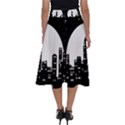 City Night Moon Star Perfect Length Midi Skirt View2