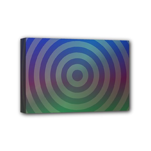 Blue Green Abstract Background Mini Canvas 6  X 4  (stretched) by HermanTelo