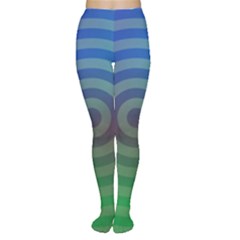 Blue Green Abstract Background Tights