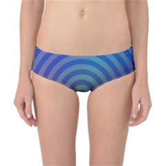 Blue Green Abstract Background Classic Bikini Bottoms by HermanTelo