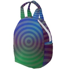 Blue Green Abstract Background Travel Backpacks