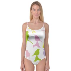 Birds Colourful Background Camisole Leotard 