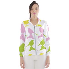 Birds Colourful Background Women s Windbreaker