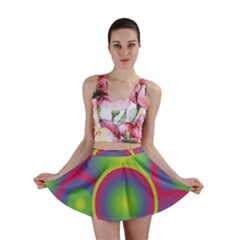 Background Colourful Circles Mini Skirt