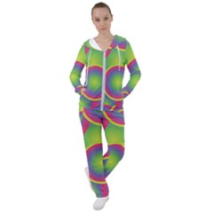 Background Colourful Circles Women s Tracksuit