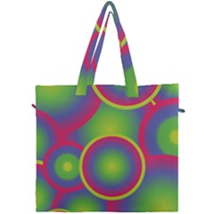 Background Colourful Circles Canvas Travel Bag by HermanTelo