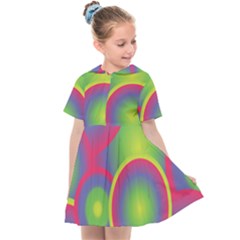 Background Colourful Circles Kids  Sailor Dress