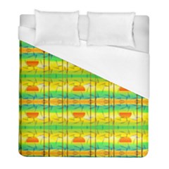 Birds Beach Sun Abstract Pattern Duvet Cover (full/ Double Size) by HermanTelo