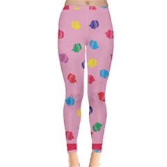 Cupcakes Food Dessert Celebration Inside Out Leggings