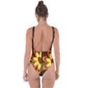 Floral Hearts Brown Green Retro Bring Sexy Back Swimsuit View2