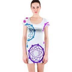 Star Short Sleeve Bodycon Dress by HermanTelo