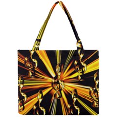 Clef Golden Music Mini Tote Bag by HermanTelo