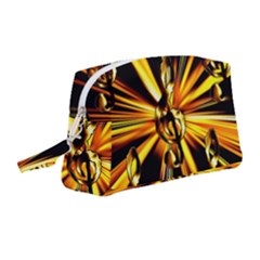 Clef Golden Music Wristlet Pouch Bag (medium)