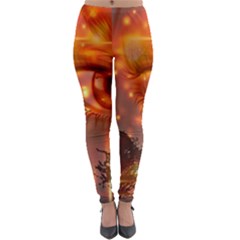 Eye Butterfly Evening Sky Lightweight Velour Leggings