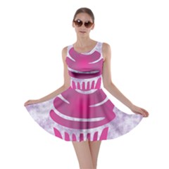 Cupcake Food Purple Dessert Baked Skater Dress