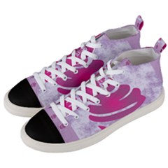 Cupcake Food Purple Dessert Baked Men s Mid-top Canvas Sneakers by HermanTelo