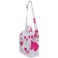 Heart Rosa Love Valentine Pink Crossbody Day Bag by HermanTelo