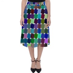 Geometric Background Colorful Classic Midi Skirt