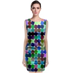 Geometric Background Colorful Classic Sleeveless Midi Dress