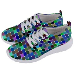 Geometric Background Colorful Men s Lightweight Sports Shoes by HermanTelo